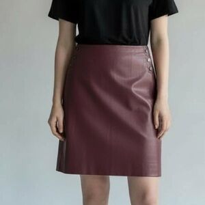 89th & Madison Deep Purple Stretchy Pencil Skirt Size Medium